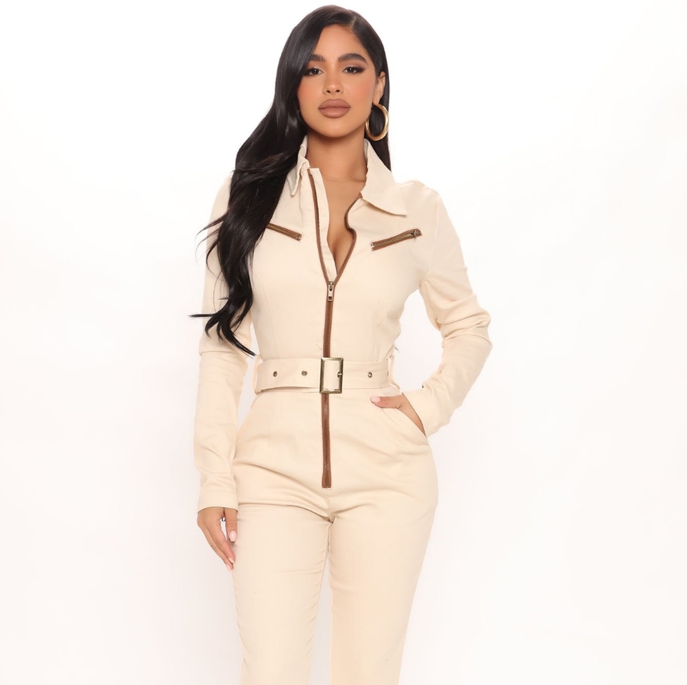 Fashion Nova Denim Jumpsuit 3X